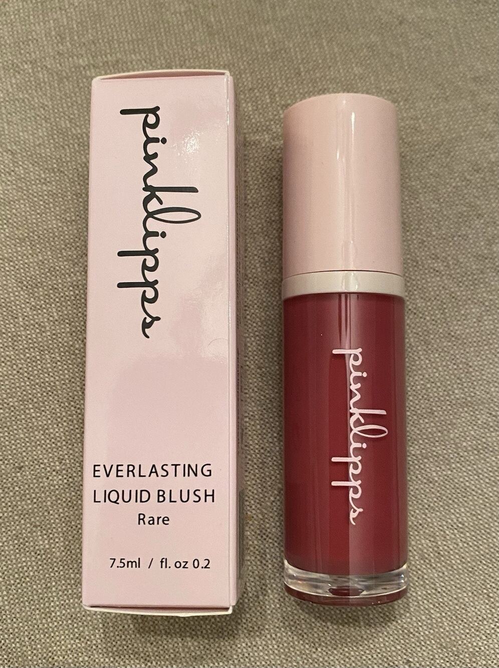 PINKLIPPS Everlasting Liquid Blush in Rare (Mauve) 0.2 fl oz | New in Box NIB